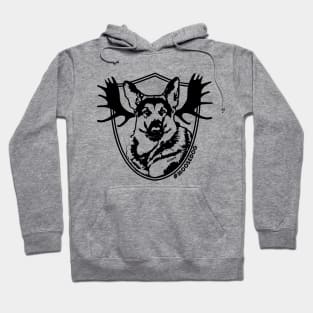Simply Moosedog (double sided T-shirt) Hoodie